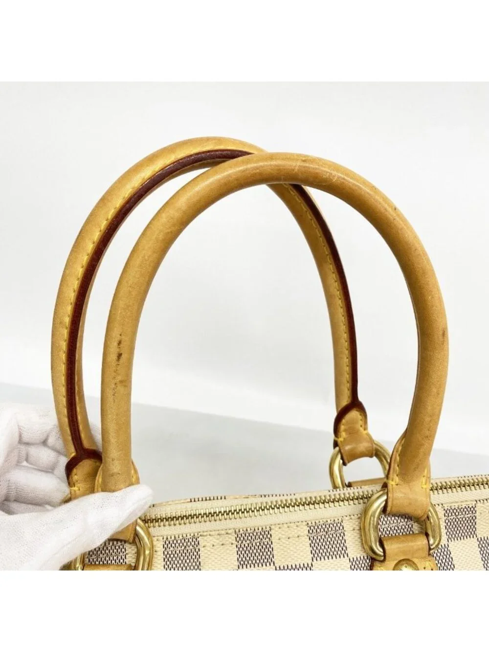 Louis Vuitton Tote Damier Azur Saleya PM White